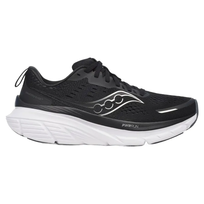 Saucony Guide 18 Wide Women's Running Shoes - Black/White