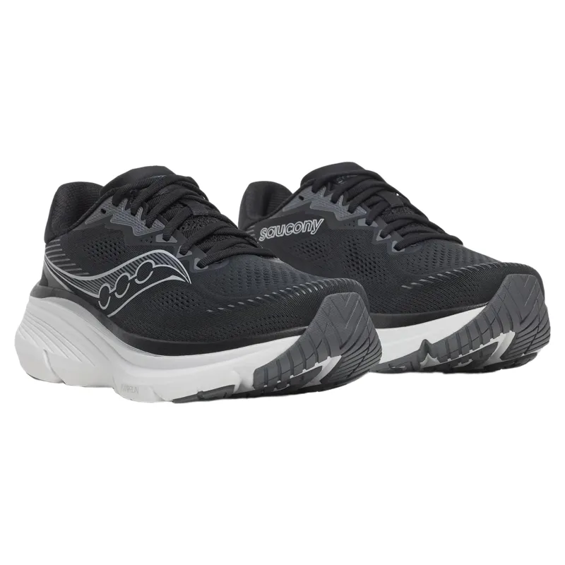 Saucony Guide 19 Men's Running Shoes in Black/Silver-1