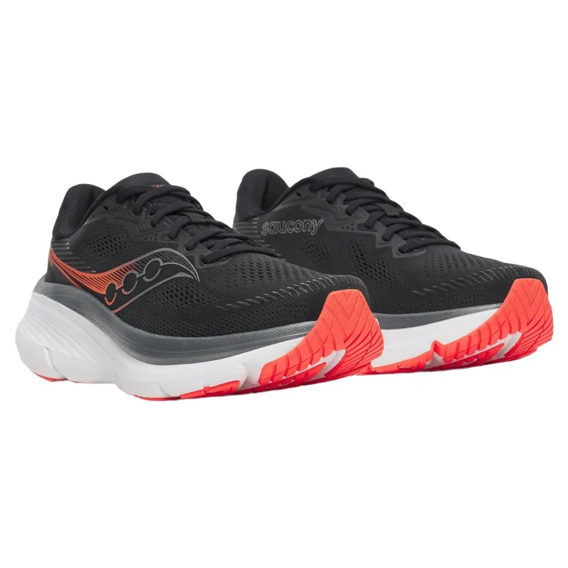 Saucony Guide 19 Men's Running Shoes in Black/Vizired-1