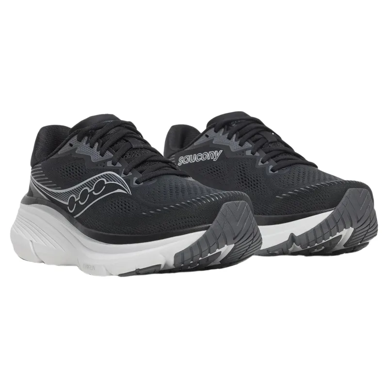 Saucony Guide 19 Men's Running Shoes in Black/Silver-1