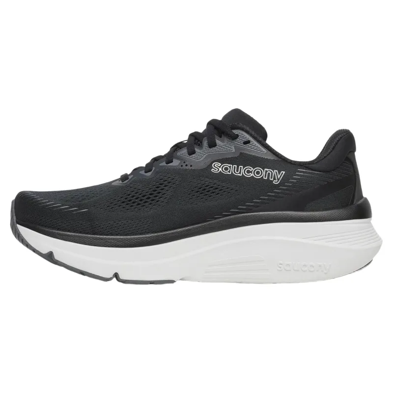 Saucony Guide 19 Men's Running Shoes in Black/Silver-2