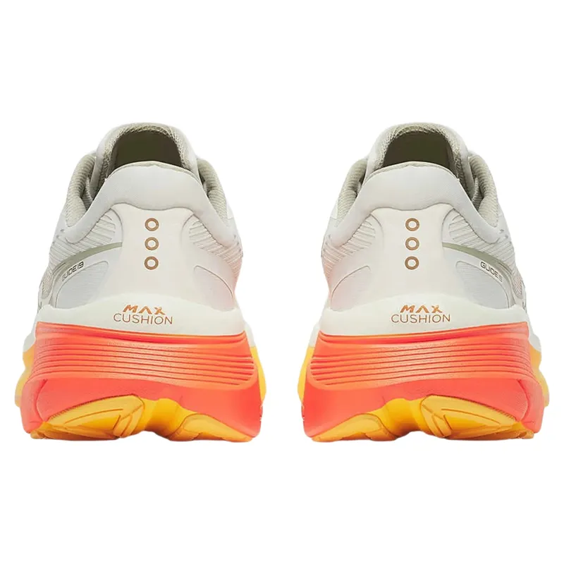 Saucony Guide 19 Men's Running Shoes in Ivory/Fire-3