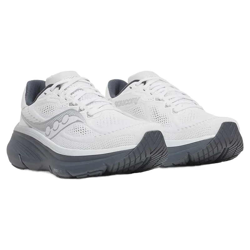 Saucony Guide 19 Men's Running Shoes - White/Shadow-2