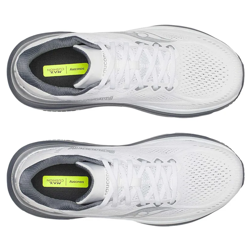Saucony Guide 19 Men's Running Shoes - White/Shadow-3