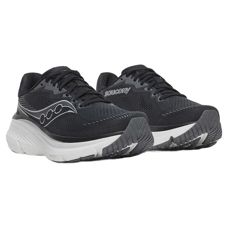 Saucony Guide 19 Wide Men's Running Shoes - Black/Silver-2
