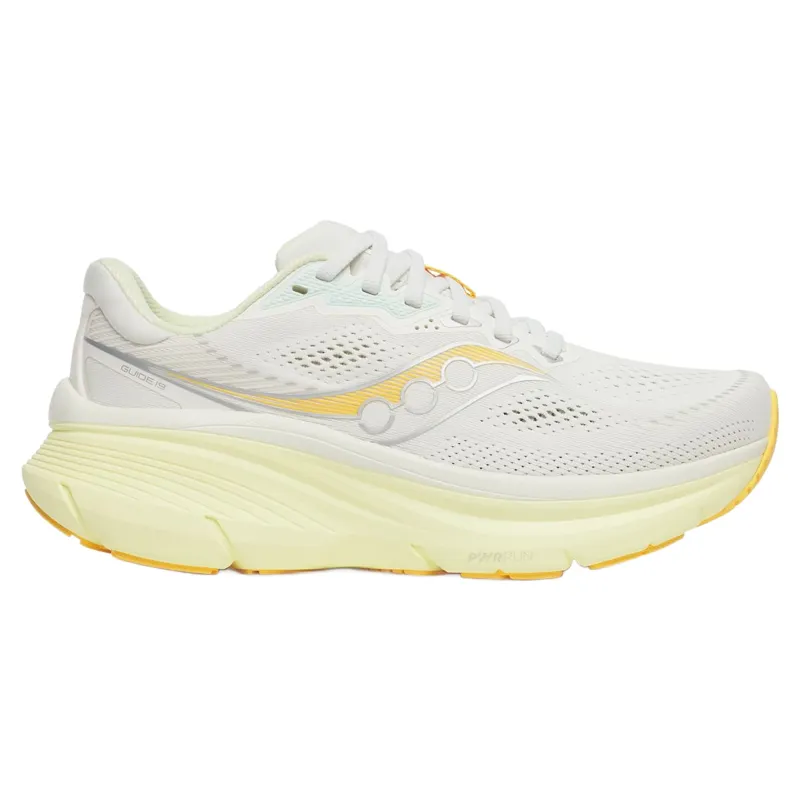 Saucony Guide 19 Women's Running Shoes - Ivory/Tender