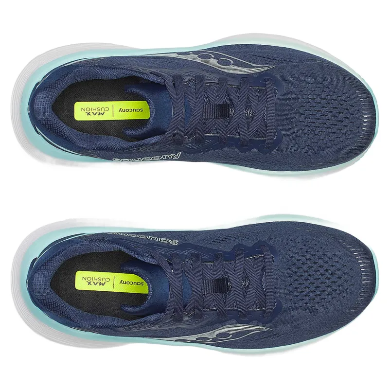 Saucony Guide 19 Women's Running Shoes - Navy/Aqua-4