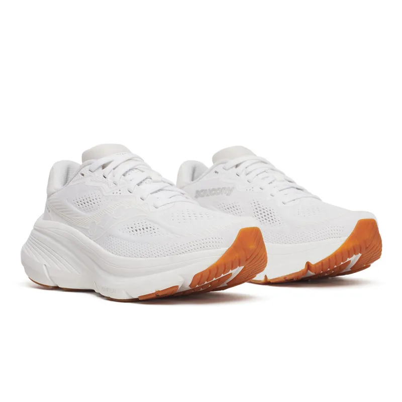 Saucony Guide 19 Women's Running Shoes - White/Gum-2