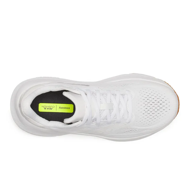 Saucony Guide 19 Women's Running Shoes - White/Gum-3