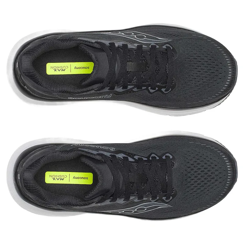 Saucony Guide 19 Wide Women's Running Shoes - Black/Silver-4
