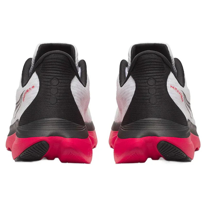Saucony Kinvara 16 Men's Running Shoes - White/Red-3