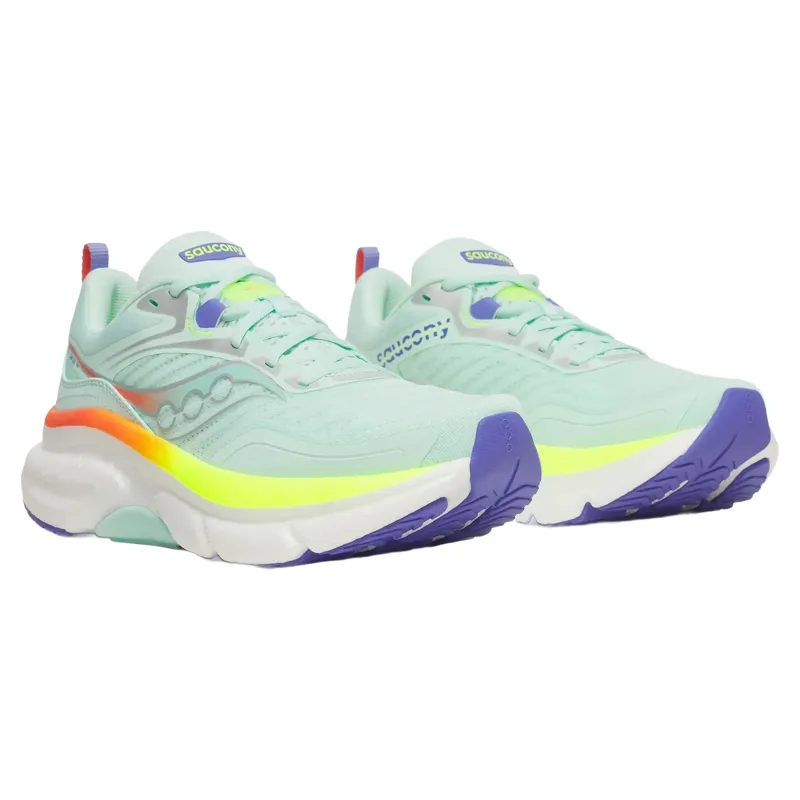 Saucony Omni ST 23 Women's Running Shoes - Aqua/Citron-2