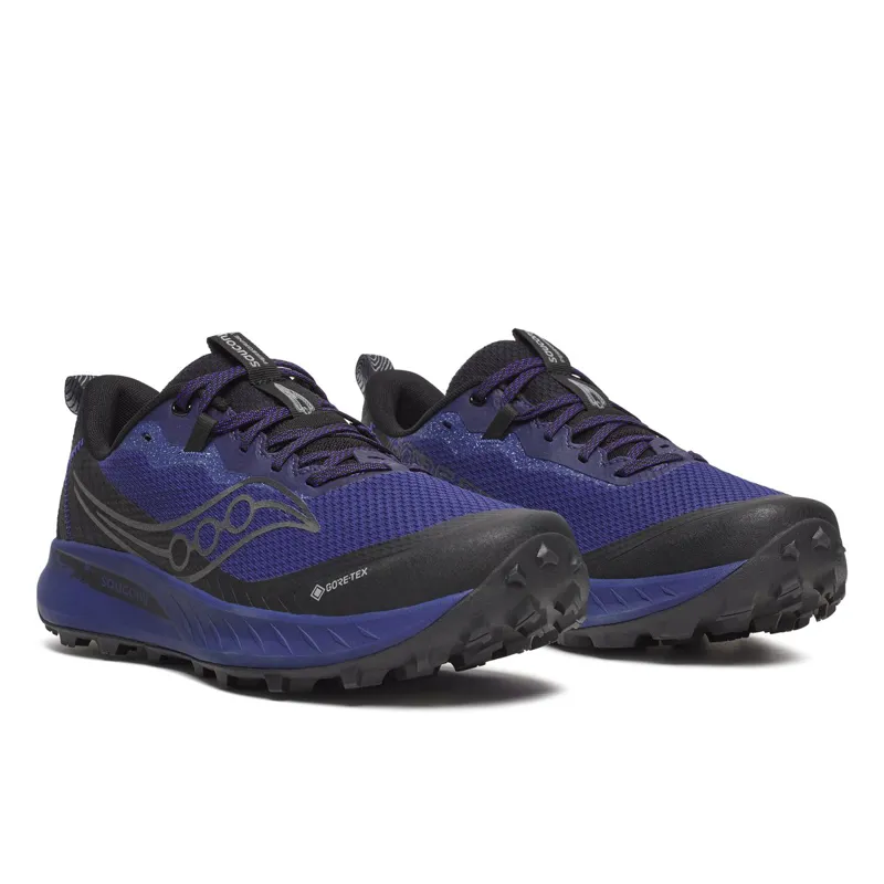 Saucony Peregrine 15 GTX Men's Running Shoes - Regal/Black-1