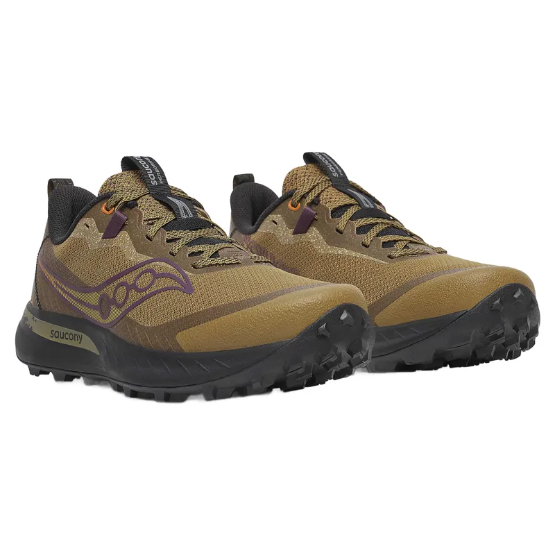 Saucony Peregrine 15 Men's Running Shoes - Kodiak/Black-1