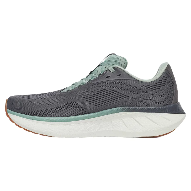 Saucony Ride 18 Men's Running Shoes - Carbon/Iceberg-2