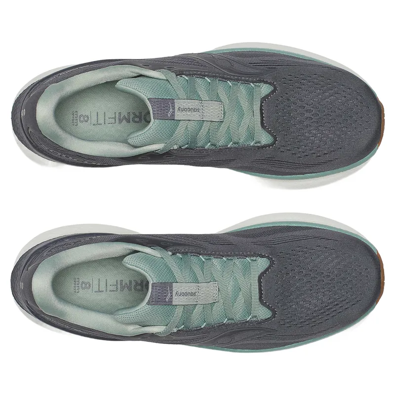 Saucony Ride 18 Men's Running Shoes - Carbon/Iceberg-4