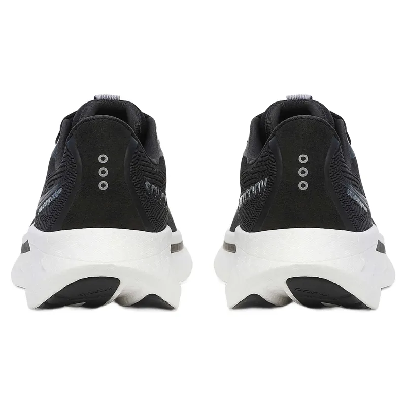 Saucony Ride 18 Wide Men's Running Shoes - Black/White-3