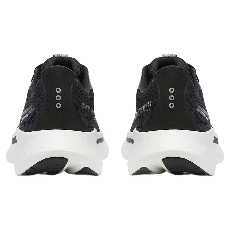Saucony Ride 18 Wide Men's Running Shoes - Black/White-3
