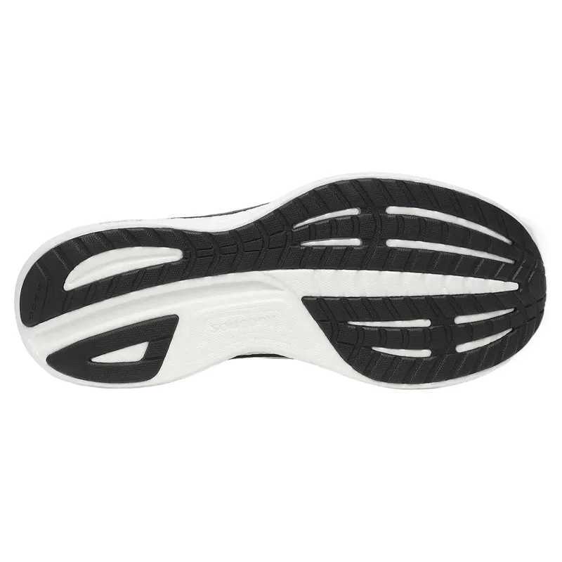 Saucony Ride 18 Wide Men's Running Shoes - Black/White-5