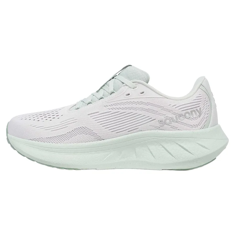 Saucony Ride 18 Women's Running Shoes - Fog/Mist-2
