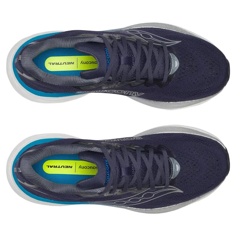 Saucony Ride 19 Men's Running Shoes in Naval/Cobalt-4