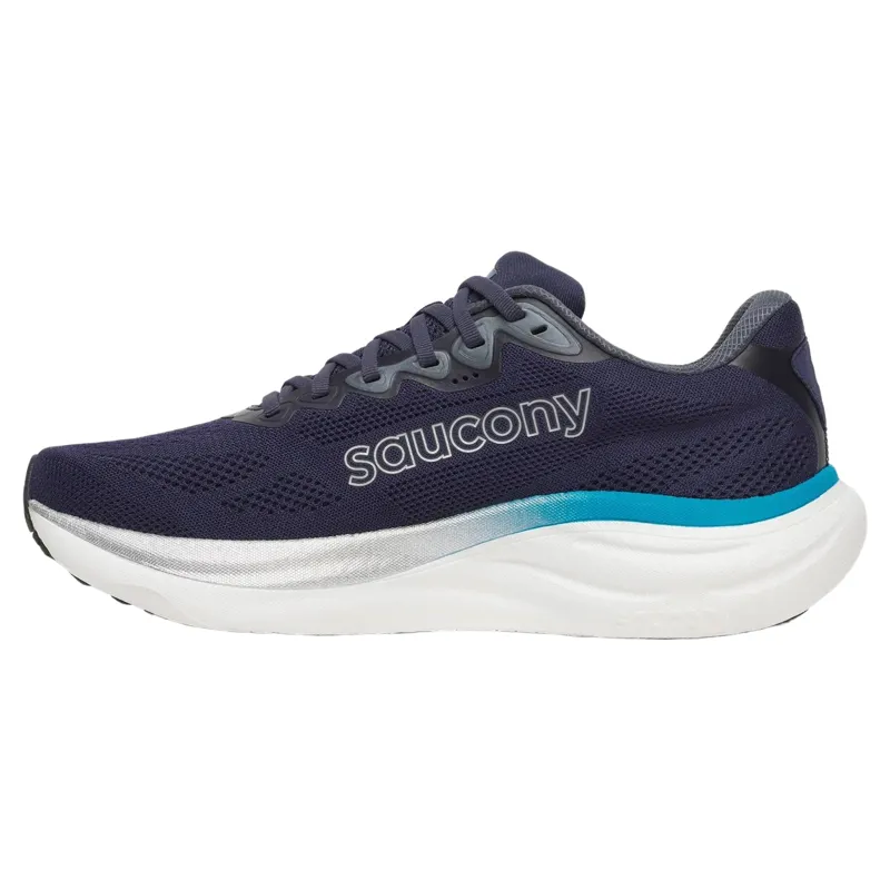 Saucony Ride 19 Men's Running Shoes in Naval/Cobalt-2