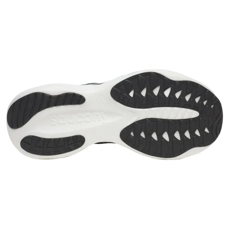 Saucony Ride 19 Wide Men's Running Shoes - Black/Silver-5