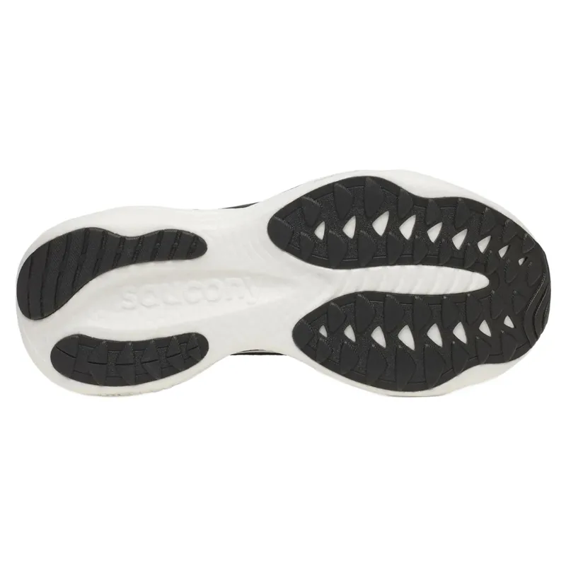 Saucony Ride 19 Wide Women's Running Shoes - Black/Silver-5