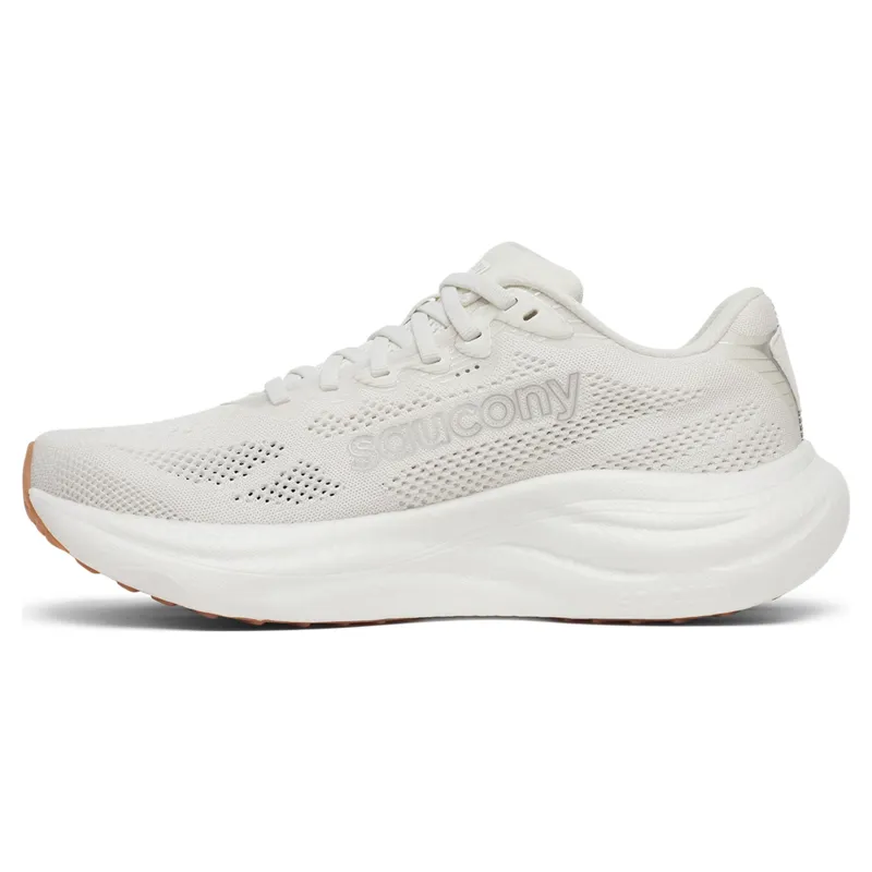Saucony Ride 19 Women's Running Shoes - Ivory/Gum-2