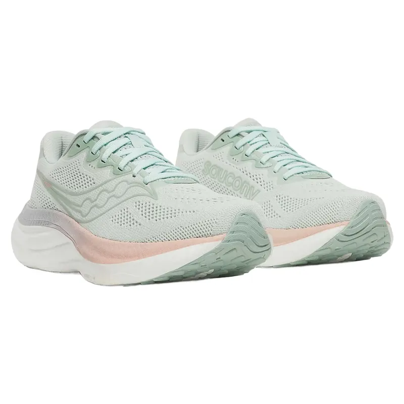 Saucony Ride 19 Women's Running Shoes - Mist/Cameo-2
