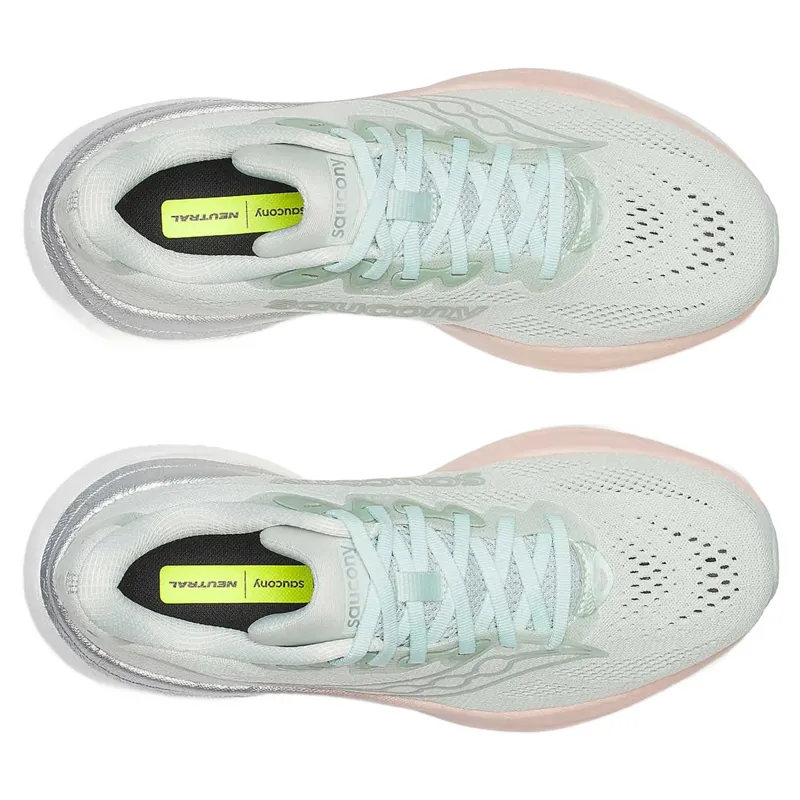 Saucony Ride 19 Women's Running Shoes - Mist/Cameo-4