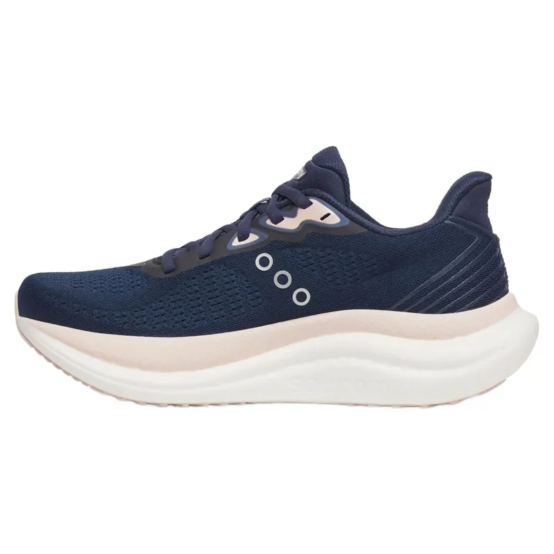 Saucony Triumph 23 Women's Running Shoes - Navy/Cameo-2