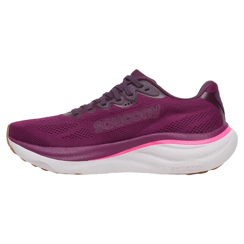 Saucony Ride 19 Women's Running Shoes - Plum/Eggplant-1