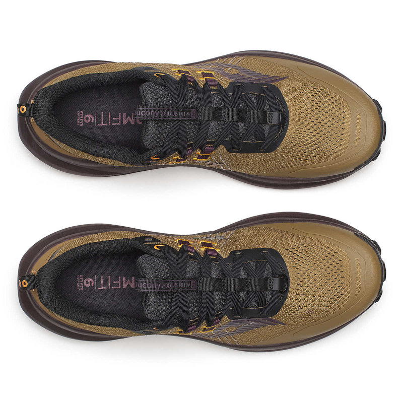 Saucony Xodus Ultra 4 Men's Running Shoes - Kodiack/Wine-4