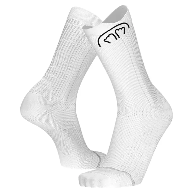 Sidas Run Anatomic Crew Running Socks - White - UK 4-5