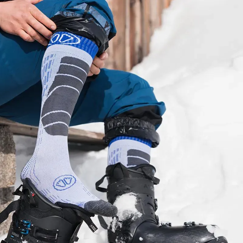 Sidas Ski Comfort Plus Socks in White/Blue-3