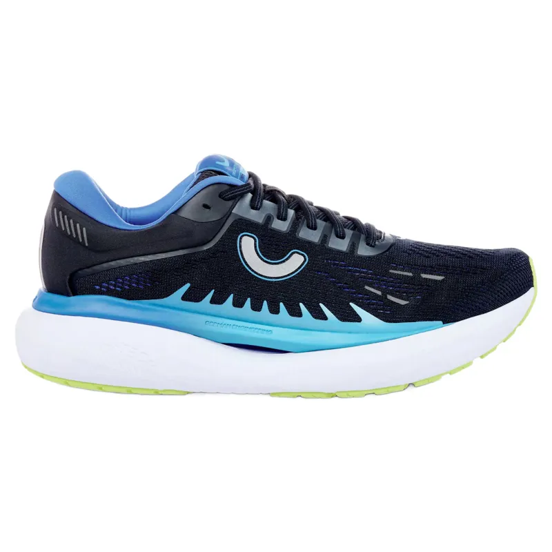 True Motion U-TECH Aion 3 Men's Running Shoes in Black/Blue/Acid Lime