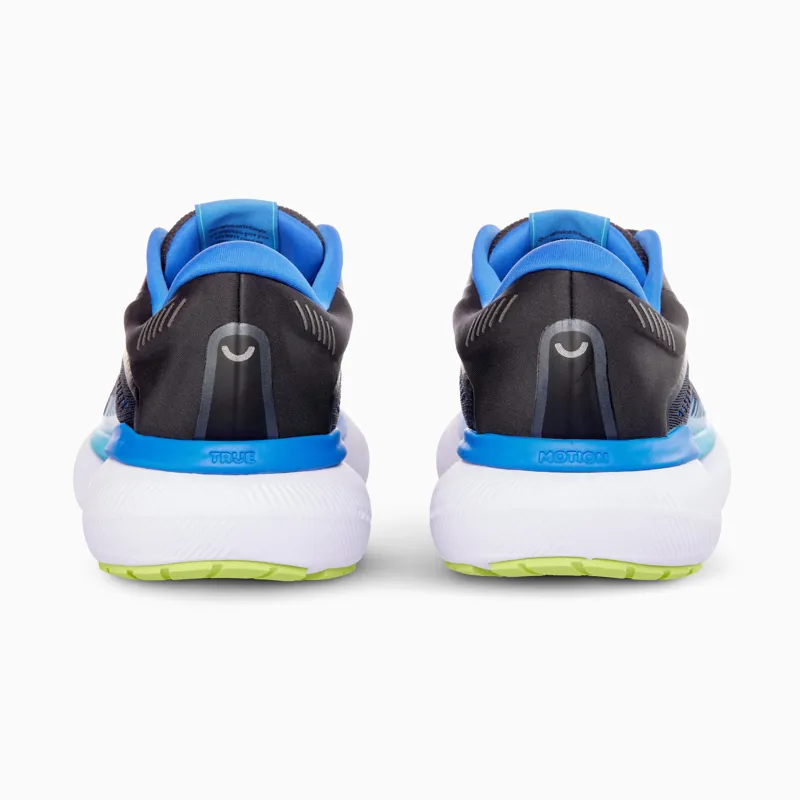True Motion U-TECH Aion 3 Men's Running Shoes in Black/Blue/Acid Lime-3