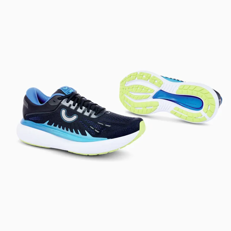 True Motion U-TECH Aion 3 Men's Running Shoes in Black/Blue/Acid Lime-5