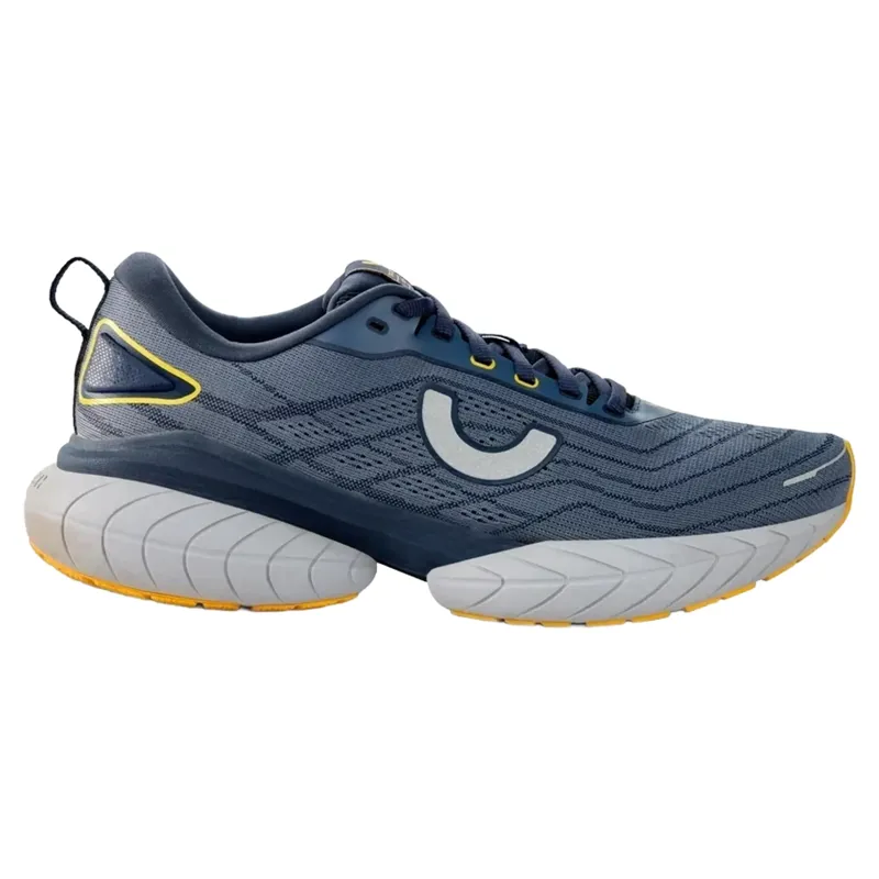 True Motion U-TECH Nevos 4 Men's Running Shoes - Indigo/Indigo/Saffron