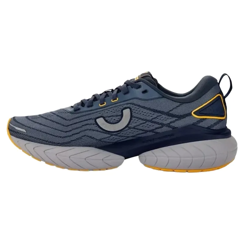 True Motion U-TECH Nevos 4 Men's Running Shoes - Indigo/Indigo/Saffron-1