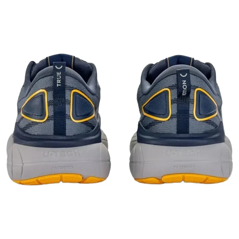 True Motion U-TECH Nevos 4 Men's Running Shoes - Indigo/Indigo/Saffron-2