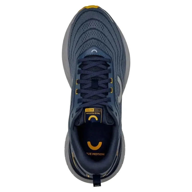 True Motion U-TECH Nevos 4 Men's Running Shoes - Indigo/Indigo/Saffron-3